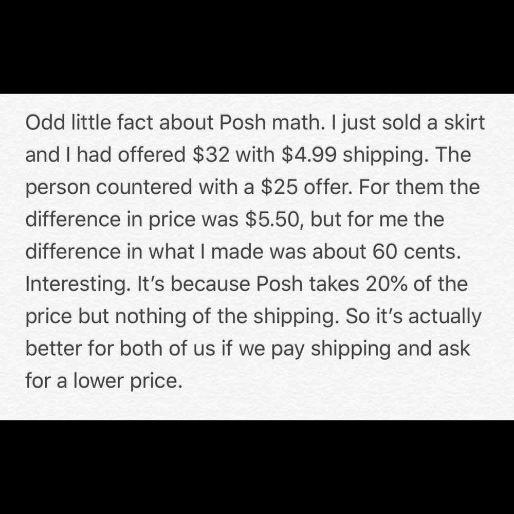 PoshMath & How Much Discounted Shipping Costs